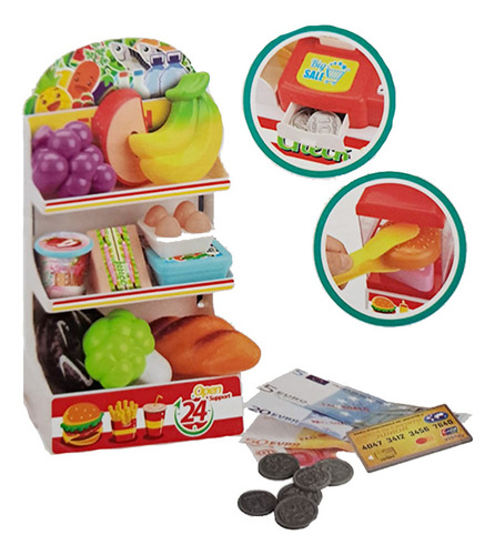 Caja Registradora Juguete Con Accesorios 36 Pzs