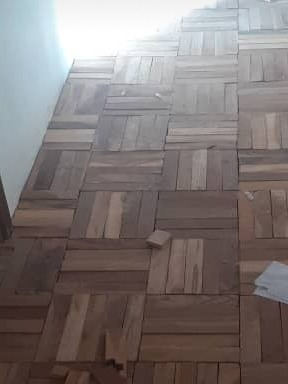 Piso De Parquet En Especie De Madera Teca