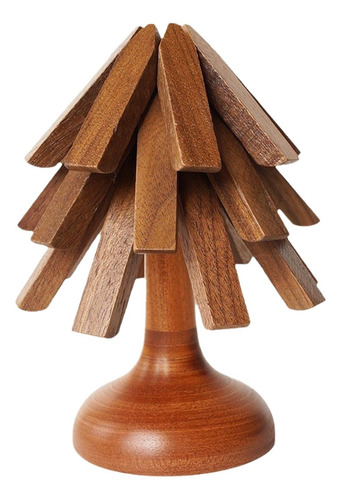 Salvamanteles De Cocina, Salvamanteles De Madera De Negro,
