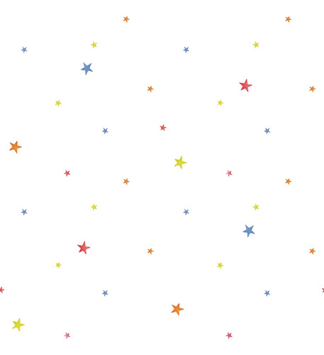 Papel De Parede Infantil Tiny Tots G78414 Estrelas Colorido