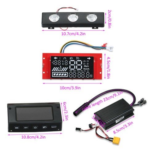 Conjunto De Controlador De Motor Com Painel Elétrico Kugoo D