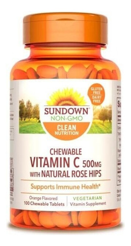 Sundown | Chewable Vitamin C | 500mg | 100 Masticables
