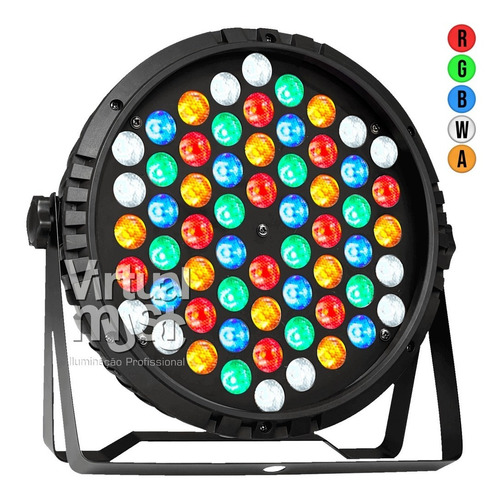 Canhao De Led Par Led 60 Leds 3w Rgbwa Dmx Iluminacao Dj