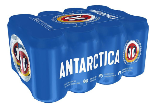 Cerveja Antarctica Pilsen Lata 350ml Com 12 Unidades