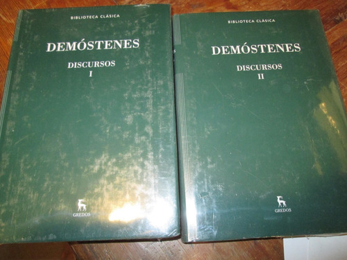 Demóstenes Discursos I Y Ii Dos Tomos Obras Clásicas Gredos 