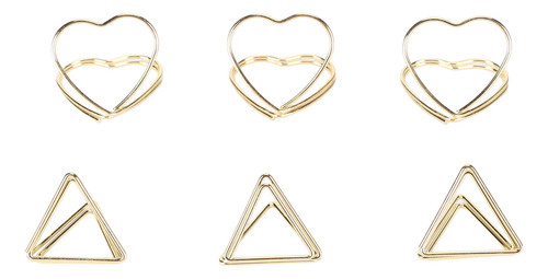 Bonitos Sujetapapeles Triangulares, Duraderos, Con Forma De