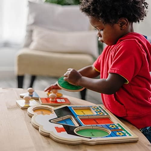 Melissa & Doug First Shapes Rompecabezas De Madera Con Peril