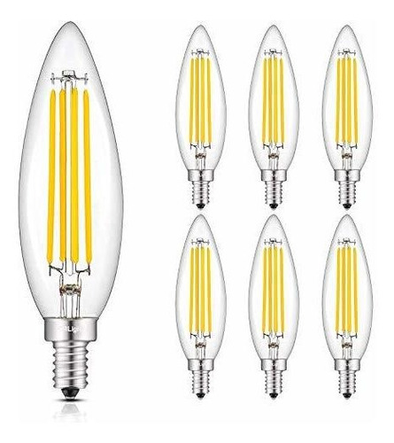 Bombilla Led Crlight 8w E12, 2700k, 800lm, 6 Unidades