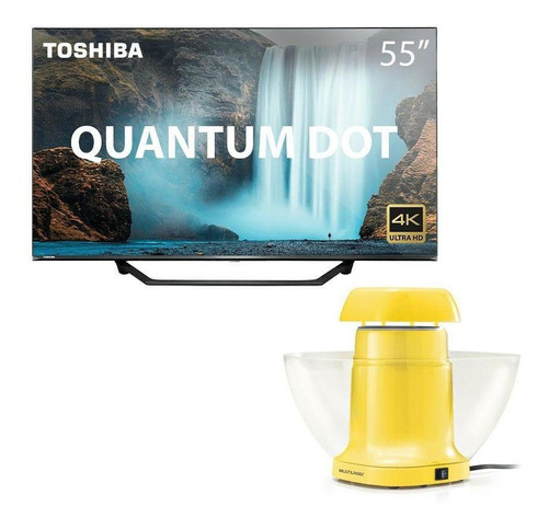 Imagem 1 de 7 de Tela Toshiba Qled 55 Polegadas Quantum Dot 4k Smart
