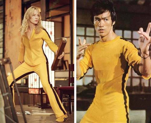Hachimaki Karatê Kid Miagy Amarelo/preto Kill Bill Bruce Lee