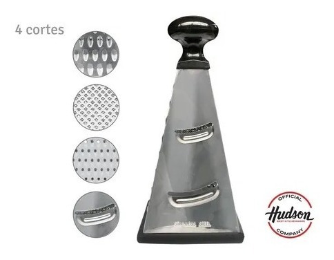 Rallador Hudson Piramide De Acero Inoxidable 4 Caras Ra03
