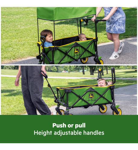 Bright Starts John Deere Pop N Ride Carro Plegable Con