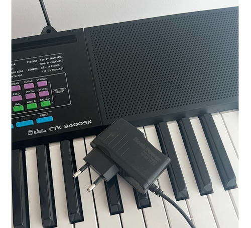 Imagen 7 de 7 de Teclado Casio Ctk-3400 Con Atril Y Fuente De Poder