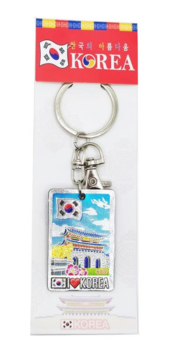 Artesanía Coreana Llavero Korea Paisajes Metalico.