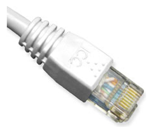 Cable De Conexión, Cat 6, Bota Moldeada De 3 Pies, Blanca