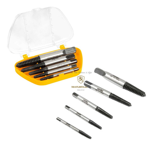 Extrator De Parafusos Espanados Danificados Macho Rosca Kit