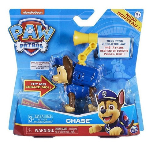Paw Patrol Figura Articulada Chase 10 Cm Dice Frases 16600c