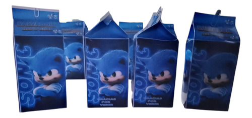 Souvenirs Caja Mil Box Golosinero Sonic X 10