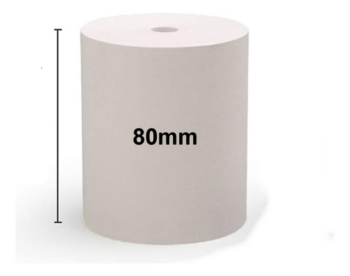 Rollo Termico Comandera 80 Mm X 80mts Paq 10 Unid Color Blanco