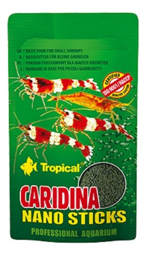 Ração Tropical para camarões caridina nano sticks 10g