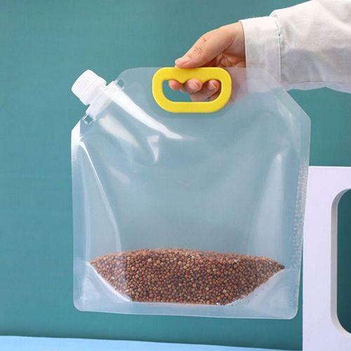 Set De 5 Bolsas Almacenamiento Cocina Baño Con Manija 5 Lt Una Ganga