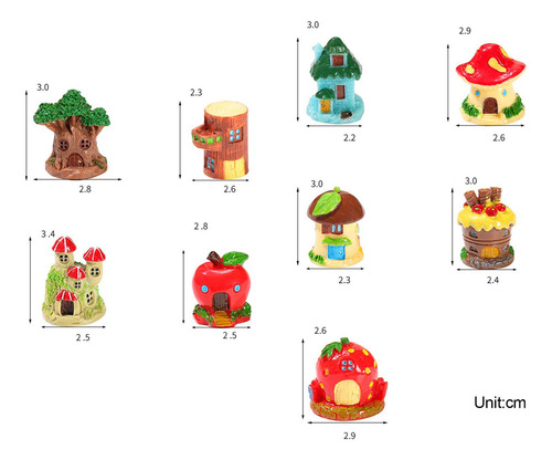 2025 9x Casa Del Árbol Micro Paisaje Juguete Educativo