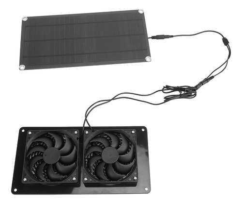 Ventilador De Escape Con Energía Solar, Doble Ventilador Sil