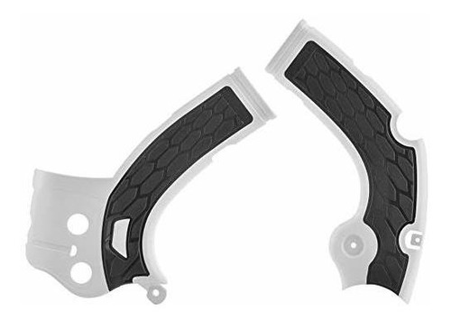 Acerbis X-grip Frame Guards Blanco Negro