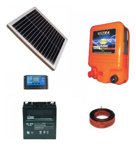 Impulsor Cerca Kit Solar 25km 15ha 0,83j Cr425-b18a