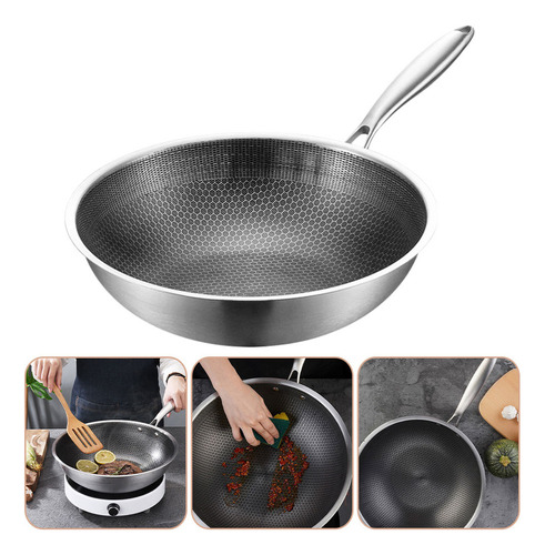 Estufa De Inducción Wok De Acero Inoxidable