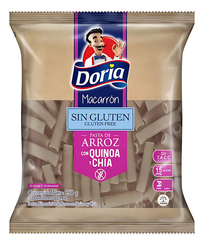 Macarrones Doria Sin Gluten Quinoa Chia - G
