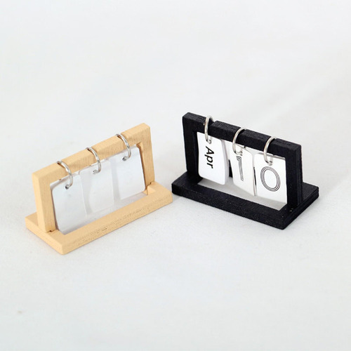 Calendario De Casa De Muñecas 1/12, Modelo De Madera