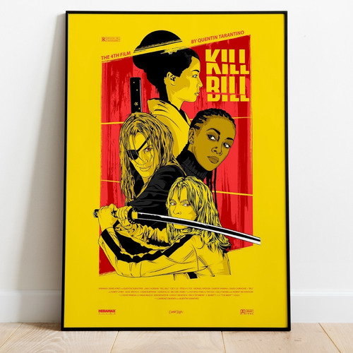 Vinilo Decorativo 30x40cm Poster Kill Bill Tarantino Cine 10