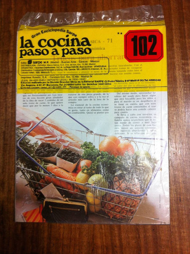 Enciclopedia Sarpe La Cocina Paso A Paso Fasciculo Nº 102
