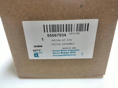 Pistones Cruze Std Original Gm