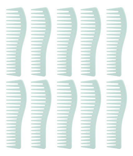 Peine Para Cabello Húmedo, 10 Piezas De Dientes Anchos, Gran