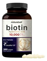 Comprar Biotina Biotin Acido Hialuronico Aceite Coco Suplemento Hidratante Colageno Belleza Colageno Uñas Arrugas Cuello Serum Dia Biotina Esencial Belleza