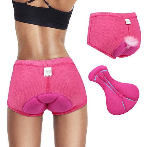 Pantalones Cortos De Ciclismo 3d Bicicleta Mujer 2pcs Calzon