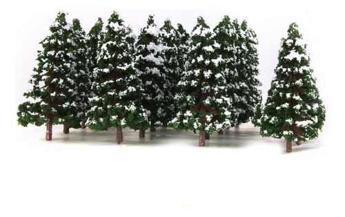 Xfw3 32x Mini Modelos De Árbol De Nieve Color Verde Escala