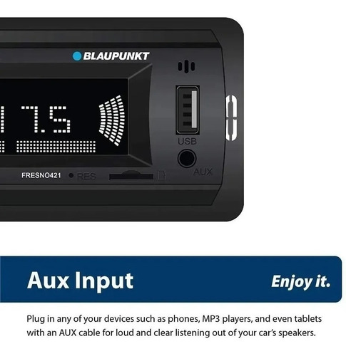 Imagen 4 de 6 de Stereo Blaupunkt Fresno 421 Bt Usb Aux Sd Control Fm Cuotas