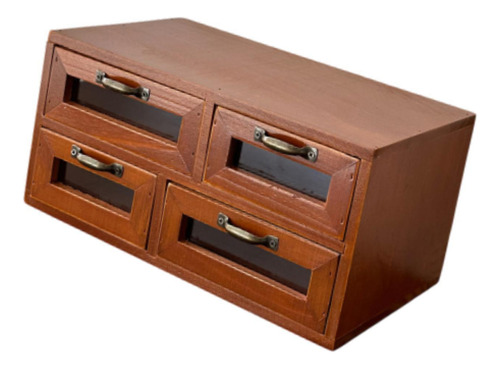 Organizador De Escritorio Con 4 Cajones, Caja De