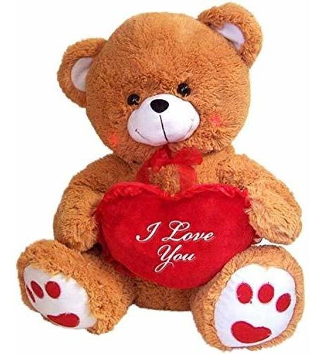 Dbk Regalos Oso De Peluche Con Te Amo Corazón (brown, 2bcct