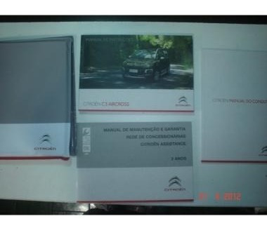 Em Branco Manual Citroen C3 Aircross 2010 2011 2012 Original