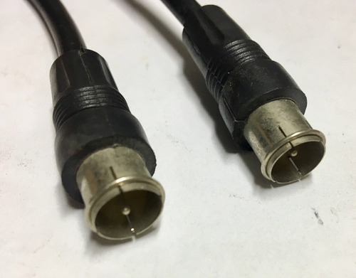 Cable Coaxial Rg-59 0.8mt Conector F-81 Cb-sc903 Negro Rg59