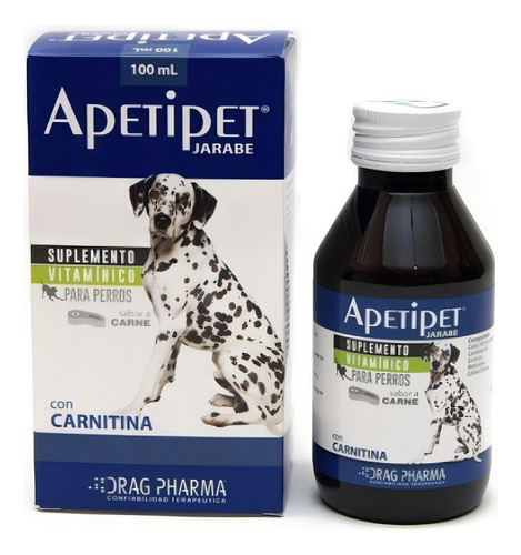 Drag Pharma Apetipet Jarabe Vitaminas Perros 100 Ml