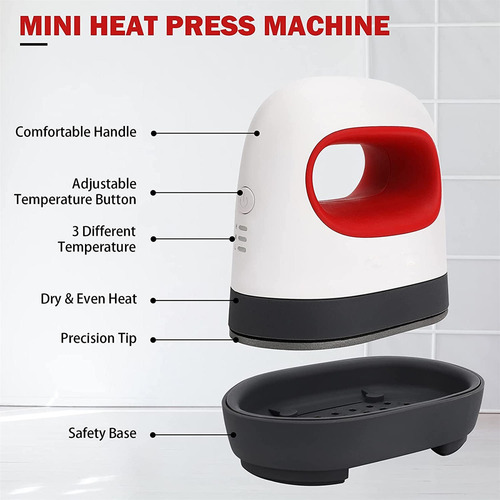 Mini Máquina De Prensa Térmica Para Impresión De Logotipos