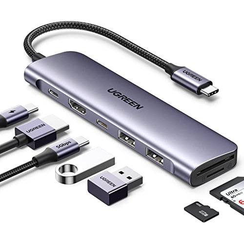 Hub Usb Tipo C De Revodok 7 1 Hdmi 4k, Entrega De Energ...