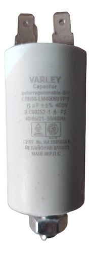 Capacitor Varley 6uf Microfaradios 400v Bombas Motores