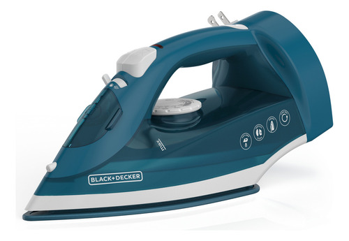 Plancha Black+decker Cable Retráctil, Icr004b-la Color Azul acero