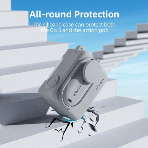 Funda Protectora De Silicona Action Para Insta360 Go 3